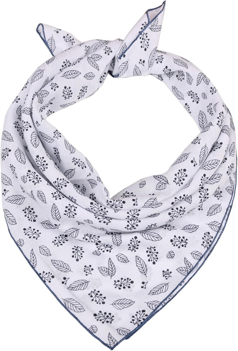 Acigbetter 2 Pack Soft Cotton-Blend Bandana for Women and Men, 21.6''x 21.6'' Neck Head Scarf Summer Thin Bandana Headband - Image 2